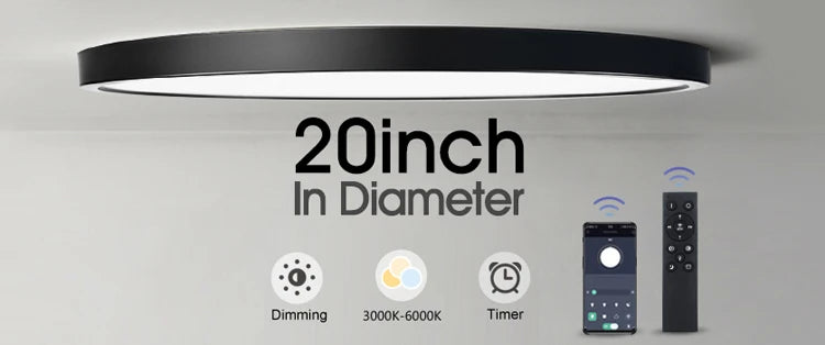 Lámpara de techo LED inteligente MARPOU Tuya con diseño de madera, control por voz mediante aplicación Alexa/Google y mando a distancia. Lámpara de techo cuadrada para salón.