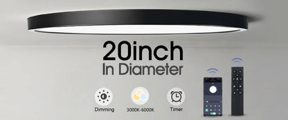 Lámpara de techo LED inteligente MARPOU Tuya con diseño de madera, control por voz mediante aplicación Alexa/Google y mando a distancia. Lámpara de techo cuadrada para salón.