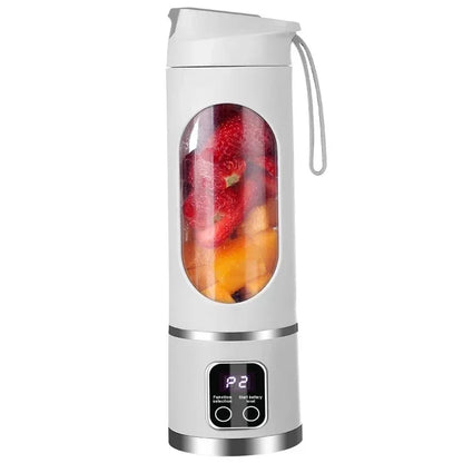 Licuadora Exprimidor Eléctrico Portátil 450ml 8 Cuchillas Exprimidor de Viaje Máquina Recargable Batidos Smoothies Licuadoras Jugo Fresco