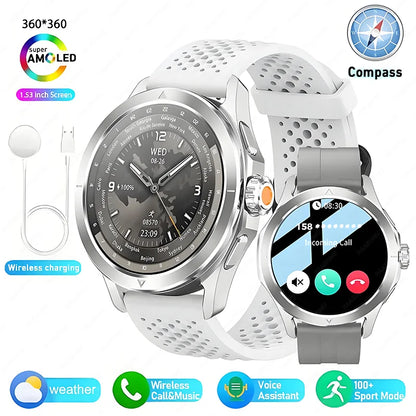 Reloj inteligente deportivo XIAOMI S4 Ultra con GPS para hombre, pantalla AMOLED HD, Bluetooth, llamadas, NFC, control del ritmo cardíaco, resistente al agua hasta 5 ATM