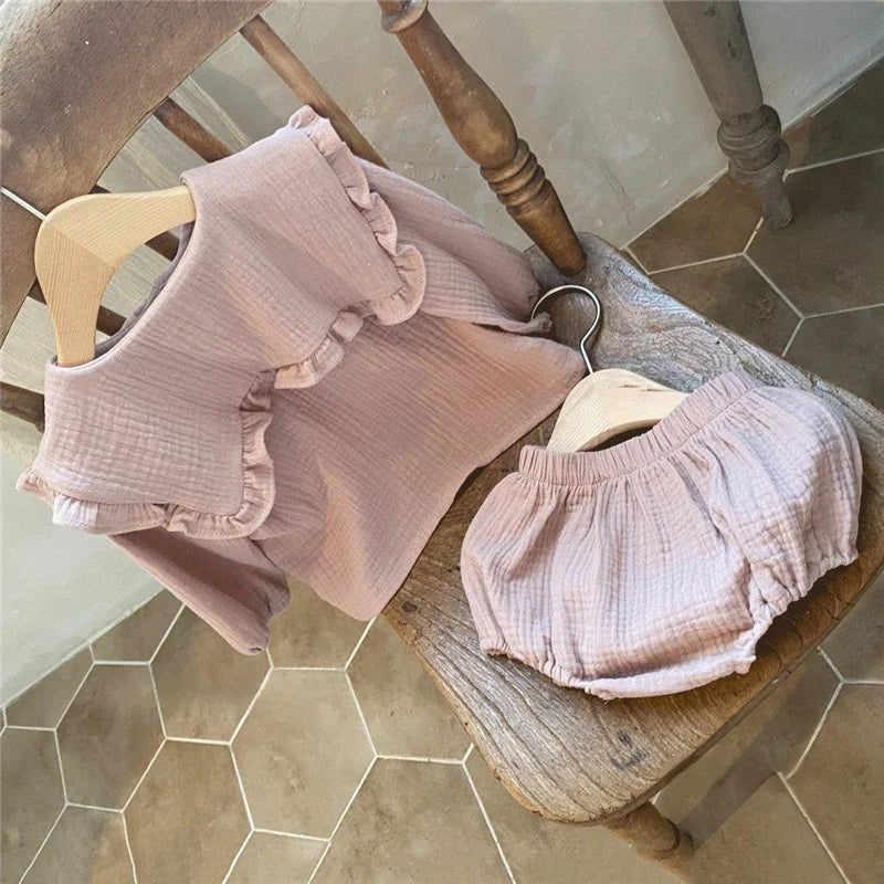 Conjuntos de ropa para bebé de 0 a 3 años, algodón orgánico, diseño azul marino, camisetas y pantalones bombachos, conjunto de 2 piezas, disfraz para bebé.