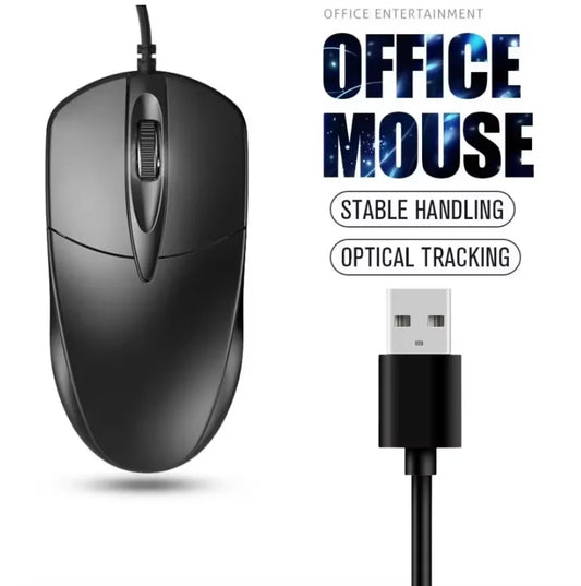 Ratón óptico con cable USB para ordenador portátil, hogar, oficina, antideslizante, 3D, 1200 DPI, accesorios para PC de escritorio