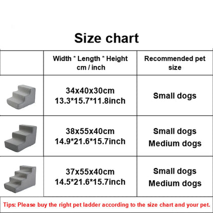Escaleras para mascotas, juguetes para gatos y perros, escalera de 2, 3 y 4 escalones para perros, rampa para cachorros, escalera de esponja desmontable, accesorios para mascotas
