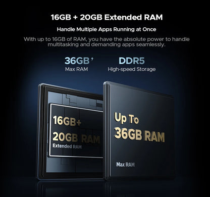 Teléfono robusto DOOGEE V40 Pro 5G versión global, pantalla de 6,78", 16 GB + 512 GB, dimensiones 7300, cámara con IA de 200 MP, 8680 mAh, cargador rápido de 33 W.