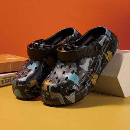 Pantuflas infantiles de moda, ligeras y con un diseño refrescante que combina colores para niños como este.