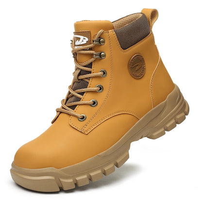 Zapatos con puntera de acero para hombre y mujer, zapatillas ligeras con puntera de acero antiaplastamiento, botas de trabajo indestructibles, calzado de seguridad para la construcción.
