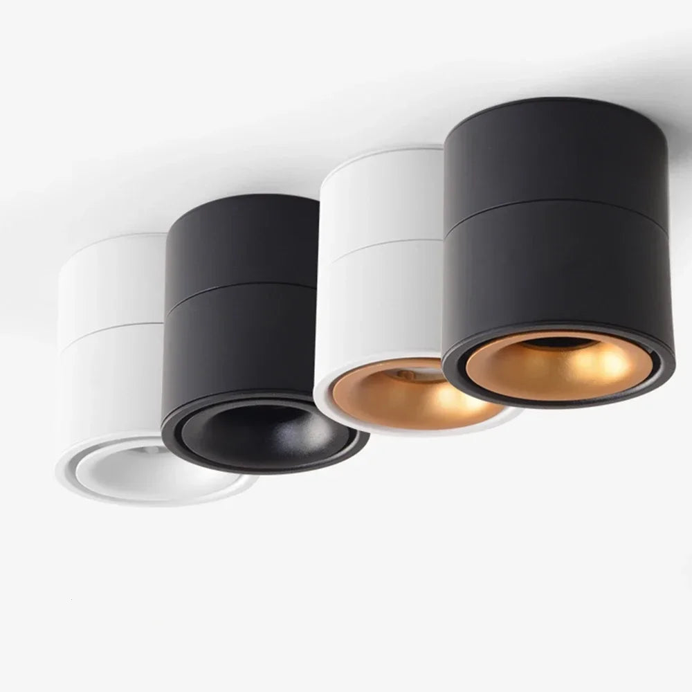 Focos LED plegables, focos de pared, lámpara de techo, iluminación interior de superficie para sala de estar y cocina.