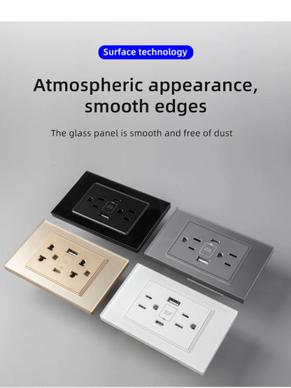 Adaptador de enchufe de pared USB Herepow serie 118 estándar estadounidense de Tailandia, tipo C, carga rápida de 3.1 A para electrodomésticos inteligentes Google Home