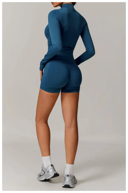 Conjunto de yoga deportivo sin costuras para mujer, 2 o 3 piezas, ropa deportiva para gimnasio, conjuntos de yoga para mujer, chándales, sujetador deportivo, leggings para gimnasio