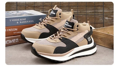 Nuevo calzado de seguridad para hombre, de cuatro estaciones, con puntera de acero antiaplastamiento y antiperforación, suela blanda antideslizante, para trabajo.