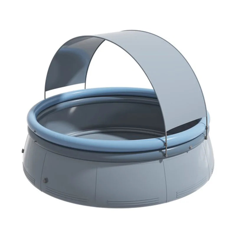 Piscina inflable para exteriores de PVC reforzado de 3 capas, duradera, con capacidad de 1200 galones y capacidad para hasta 3 personas.