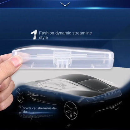 Elegante y duradera caja de almacenamiento para afeitadoras de hombre, fácil de transportar y mantener limpia, y mantiene su afeitadora bien organizada.