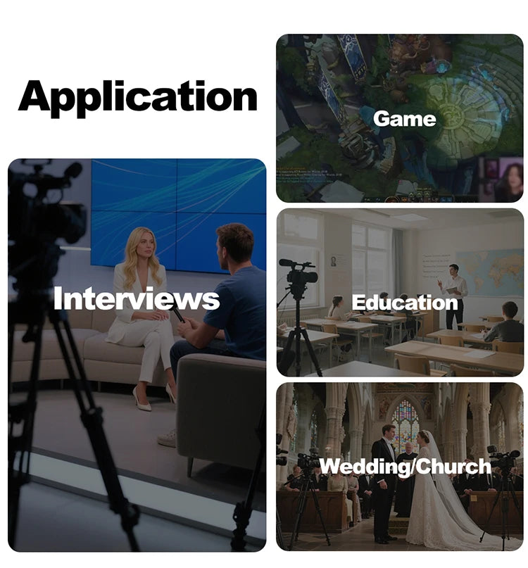 Mezclador de vídeo para transmisión en directo multicámara 1080p60 con 4 HDMI