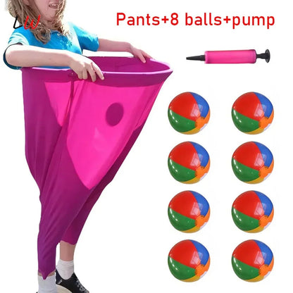 Divertido juego de fiesta al aire libre con accesorios para patio, pantalones de abuela regordetes, juego de atrapar pelotas, juegos familiares y fiesta, juego para padres e hijos, regalo