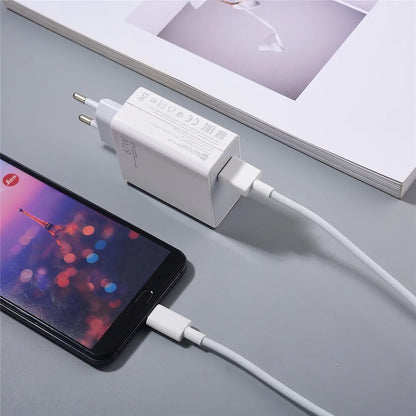 Cargador original Xiaomi de 67 W, adaptador de carga rápida Turbo EU/US, cable USB-C de 6 A para Xiaomi 12, 11, POCO X5, X4 Pro, Redmi Note 9 y 10 Pro.