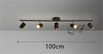 Lámpara de techo LED moderna para interiores, lámpara de araña blanca y negra, foco para sala de estar, dormitorio, comedor, pasillo, foco GU10