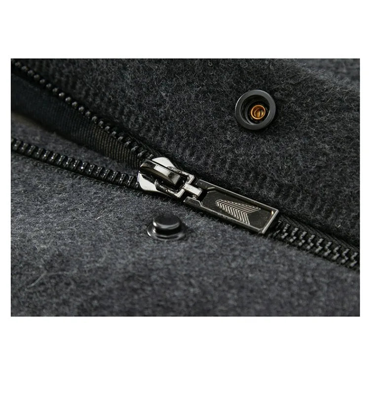 Chaqueta de lana para hombre Maxbarley, estilo moderno, con solapa, ideal para actividades al aire libre, oficina, parka gruesa y cálida, estilo casual y elegante, ligera, perfecta para el invierno.