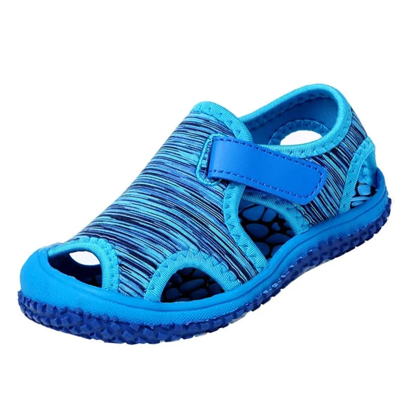 Sandalias para niños y niñas, deportivas con puntera de verano, zapatos de playa