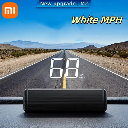 Velocímetro para vehículo Xiaomi KM/H HUD Head Up Display, velocímetro digital, GPS, brújula, proyector multifuncional para parabrisas de coche.