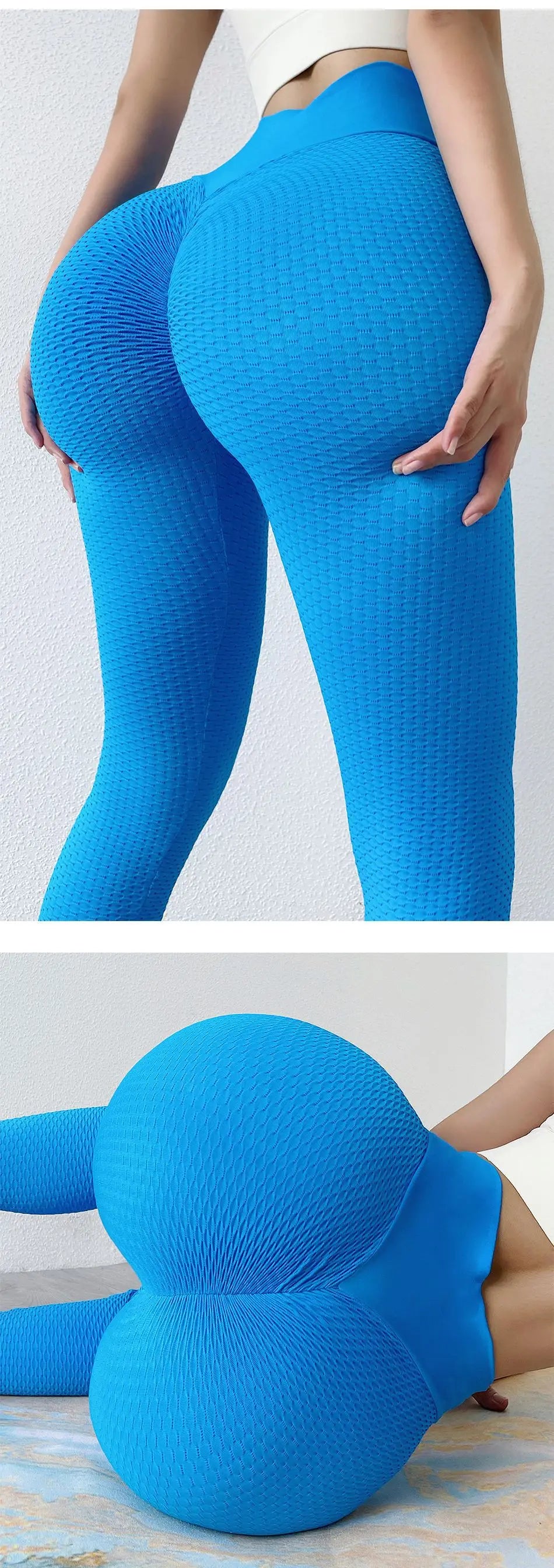 Leggings de yoga push up, efecto trasero fruncido, sin costuras, ropa deportiva, fitness, pantalones de yoga para mujer, colores brillantes, cintura alta, mallas de entrenamiento, pantalones deportivos.