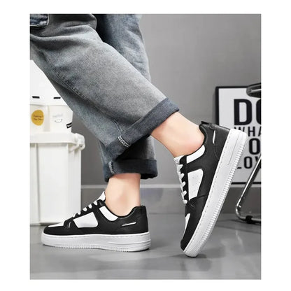 Zapatos de hombre Explosion, suela gruesa de cuero, pequeños zapatos blancos, zapatos de moda para hombre con zapatos de tabla de moda, zapatos casuales de calle