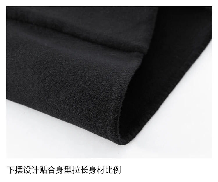 Abrigo largo de lana para hombre COMXZ, colección invierno 2025, gabardina de cachemir de diseño, chaqueta con capucha y forro de plumón de pato blanco, abrigo de lana de lujo