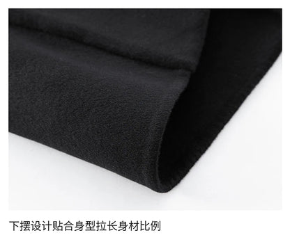 Abrigo largo de lana para hombre COMXZ, colección invierno 2025, gabardina de cachemir de diseño, chaqueta con capucha y forro de plumón de pato blanco, abrigo de lana de lujo