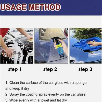 Spray de recubrimiento para autos Sopami, nanocerámica, de efecto rápido, agente de recubrimiento para autos, spray de cera para autos, spray de pulido, protección para autos