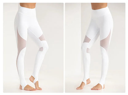 Mallas de Yoga para Mujer con Parches de Malla, Cintura Alta, Pantalones de Gimnasio, Secado Rápido, Ropa Deportiva para Correr y Entrenamiento, Leggings Deportivos para Mujer