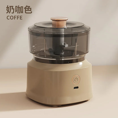 Máquina de cocina multifuncional, machacador de ajo, picadora de carne eléctrica con carga USB, trituradora de verduras y alimentos.