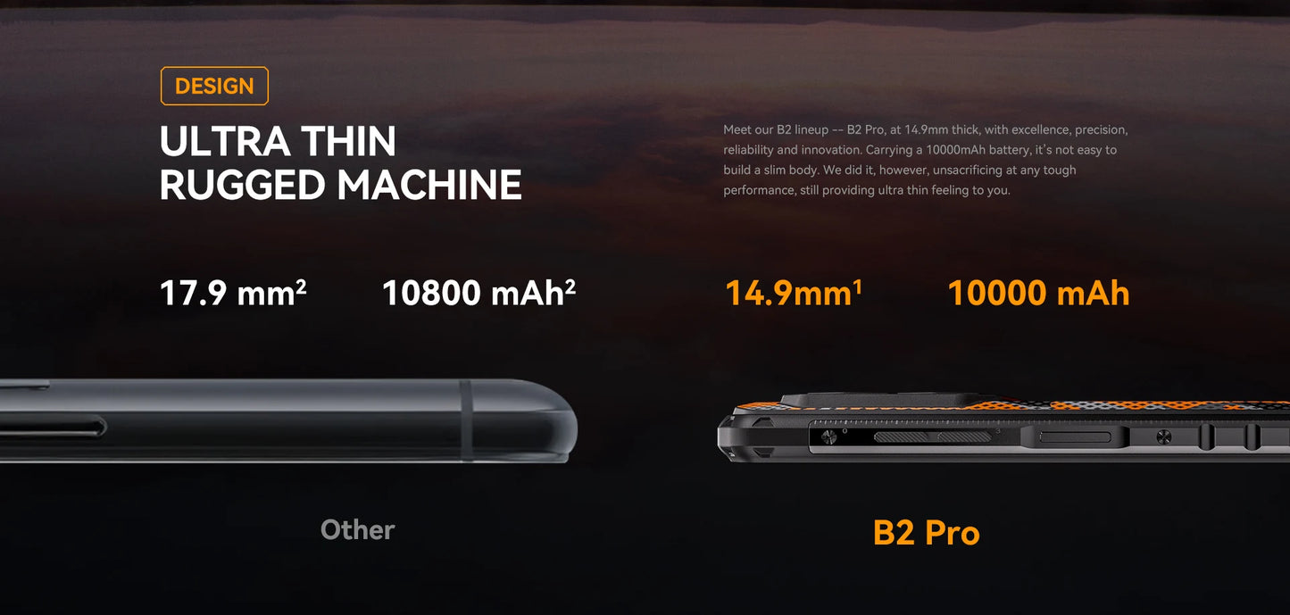 Teléfono inteligente resistente IIIF150 B2 Pro, Android, G99, pantalla de 6.8'' a 120 Hz, 24 GB de RAM, 256 GB de ROM, cámara de 108 MP, batería de 10000 mAh, carga de 30 W.