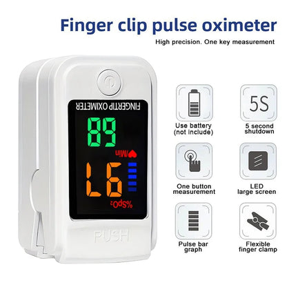 Oxímetro de pulso de dedo médico, saturómetro, saturación de oxígeno, oxímetro pediátrico, frecuencia cardíaca, atención médica, presión arterial, adultos y niños.