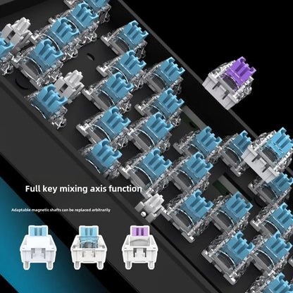 Teclado mecánico para juegos con eje magnético Mars 68 PRO, 0 zonas muertas, conectar y desconectar, luz RGB, cableado, inalámbrico, seleccionable