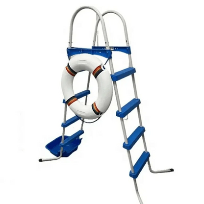 Bañera de pies antideslizante para piscinas elevadas y spas para lavarse los pies con arena. Se monta en la escalera de la piscina.