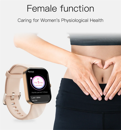 LIGE - Reloj inteligente para hombre, pantalla de 1,91 pulgadas, Bluetooth, llamadas, más de 100 modos deportivos, monitorización del sueño, resistente al agua, para mujer (regalo 2025)