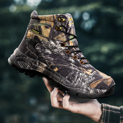 Botas tácticas de senderismo para hombre, botas para desierto con absorción de impactos y antideslizantes, calzado para senderismo, montañismo y camping al aire libre