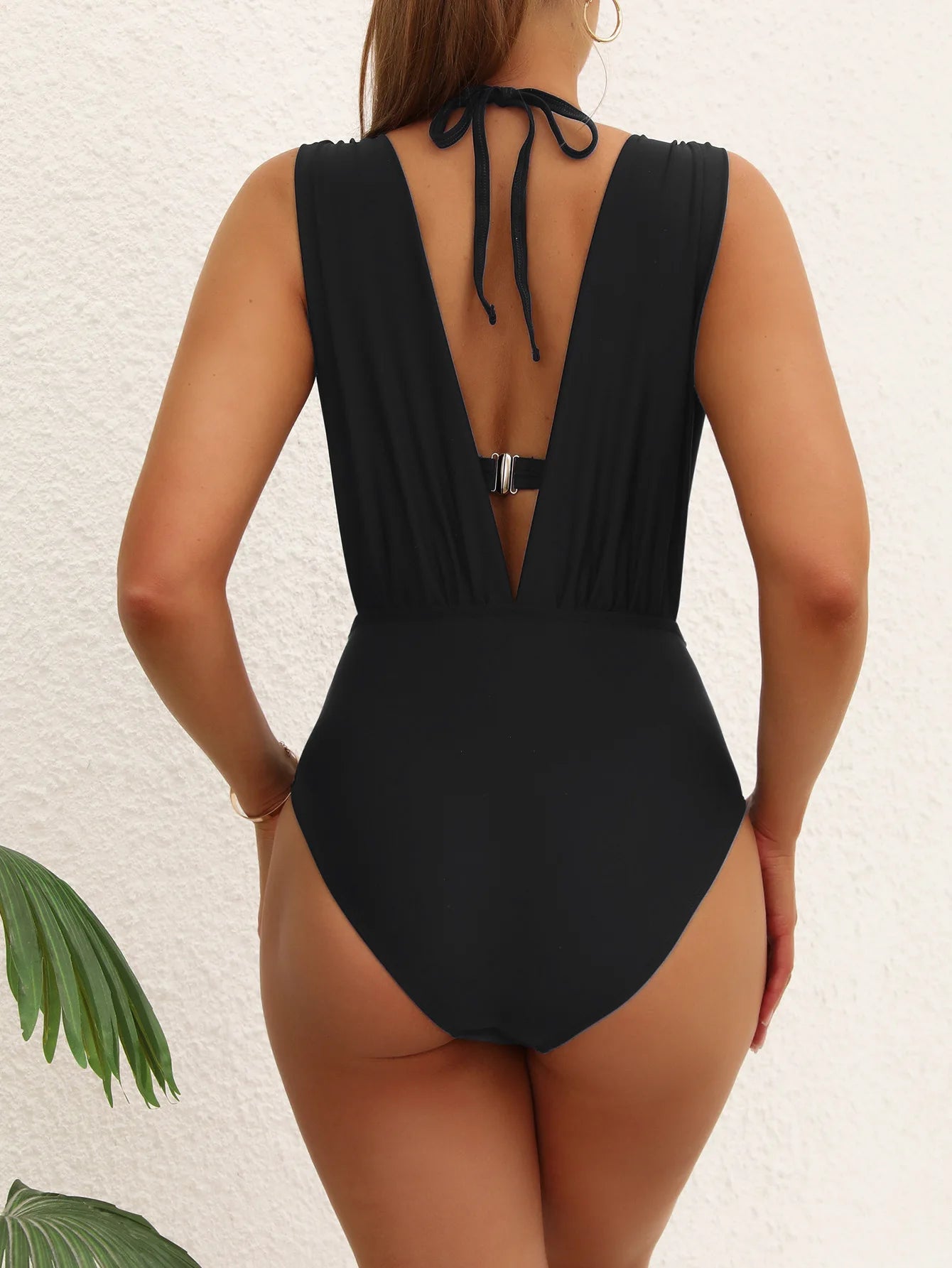 Sexy Women One Piece Swimsuit Cut Out Brazilian Bathing Suit Swimming Pool Outfit Summer Back Bikini Sets Beachwear