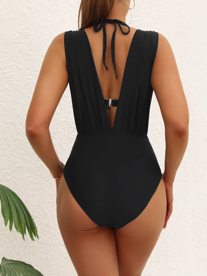 Sexy Women One Piece Swimsuit Cut Out Brazilian Bathing Suit Swimming Pool Outfit Summer Back Bikini Sets Beachwear