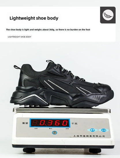 Safety Shoes Lightweight Breathable Steel Toe Anti Smash Puncture Proof Kevlar Soft Sole Insulated Work Sneakers for Men Women