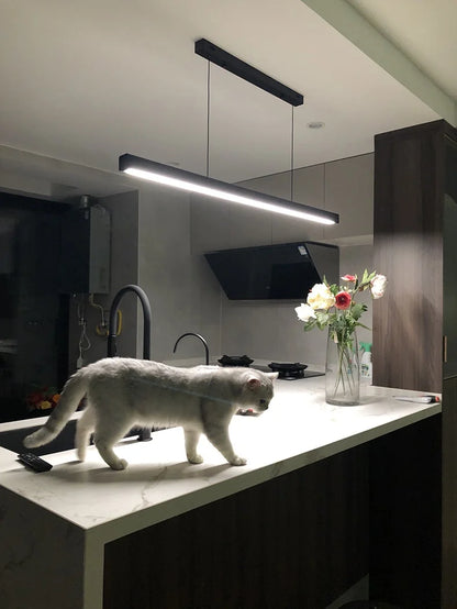 Lámpara de araña para comedor, lámpara nórdica moderna para mesa de comedor, lámpara de bar, luces para restaurante, luces de cocina, lámparas LED de tira para oficina.