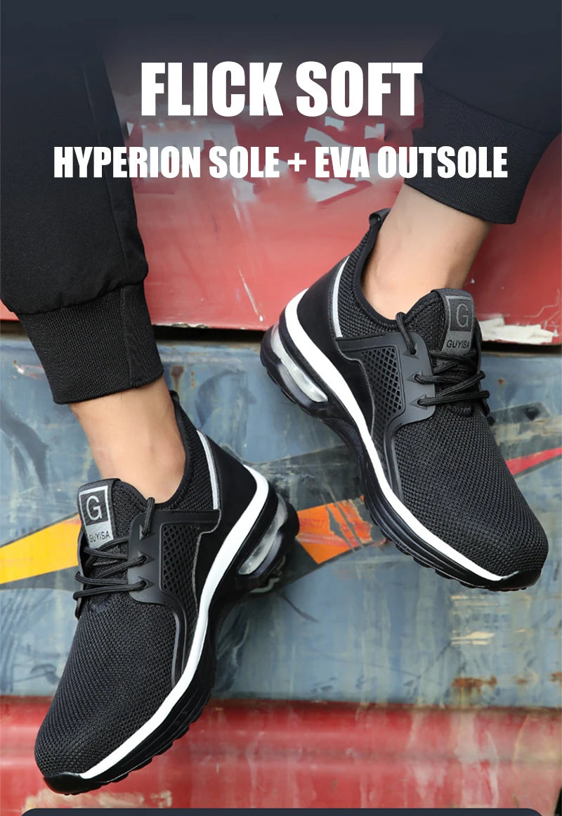 Steel Toe Protective Safety Shoes Men Women Work Sneakers Lightweight Breathable Indestructible Work Shoes Men Safety Boots