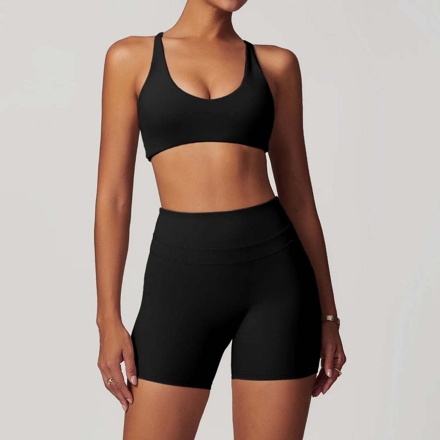 SWELTERING Conjunto de 2 piezas de ropa deportiva para mujer, conjunto de yoga, ropa deportiva para gimnasio, trajes de yoga, conjunto de fitness, chándales, sujetador deportivo, leggings para gimnasio