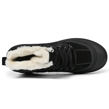 Zapatillas altas de ocio, botines cómodos de moda para hombre, botas para exteriores, zapatos de negocios antideslizantes, nuevas botas de cuero para motocross de hombre