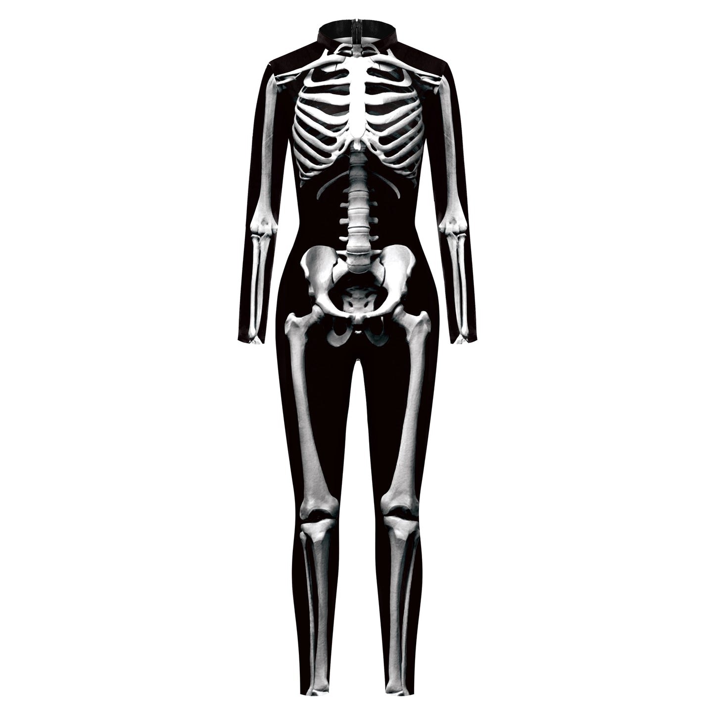 [You're My Secret] Halloween Women Adult Cosplay Jumpsuit Skeleton Bodysuit Female Zombies Party Outfit Sexy Zentai Costumes