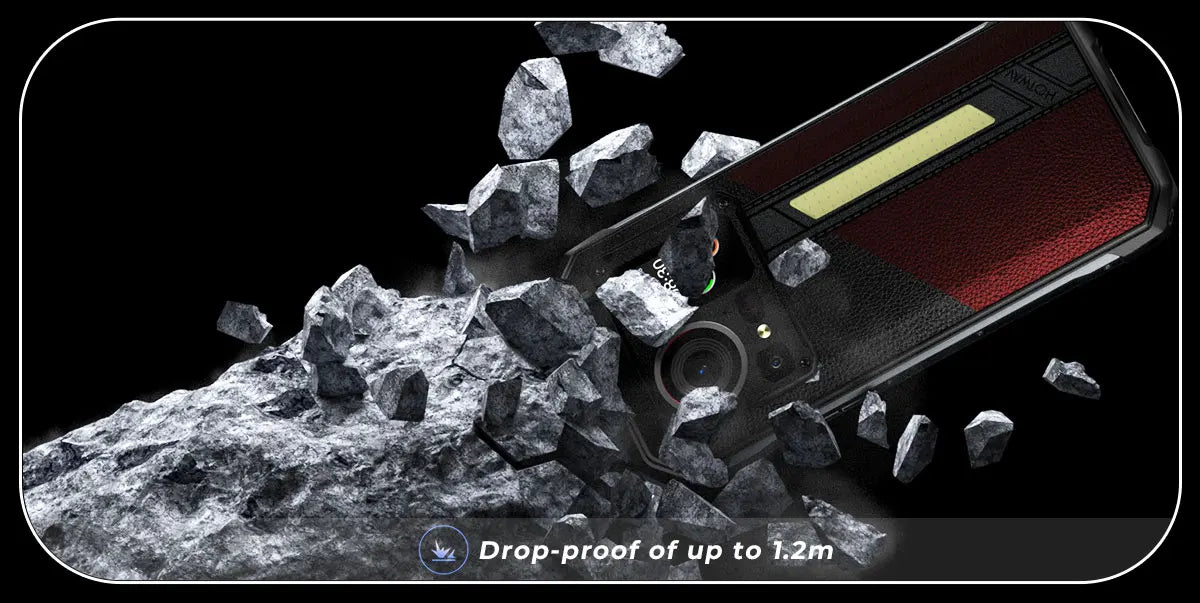 Teléfono móvil resistente HOTWAV Hyper 7 Pro 5G con cámara de 200 MP, Android 14, pantalla FHD+ de 6,6" a 120 Hz, 36 GB (16+20) de almacenamiento interno, 256 GB de almacenamiento externo, batería de 10800 mAh y carga rápida de 33 W.