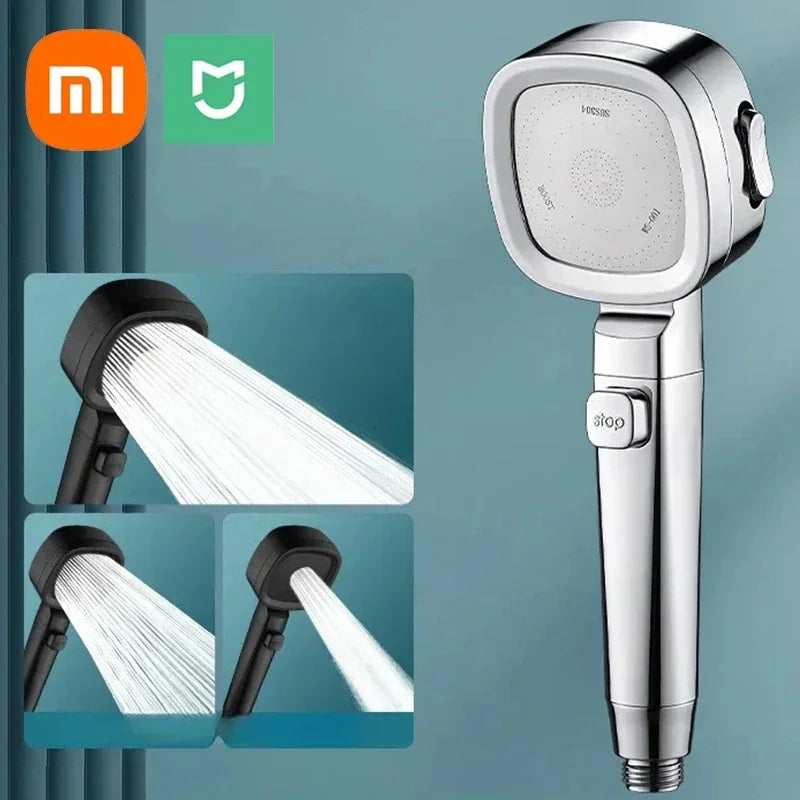 Cabezal de ducha Xiaomi de alta presión con 3 modos, filtro ajustable, juego de ducha, accesorios para el baño, rociador.