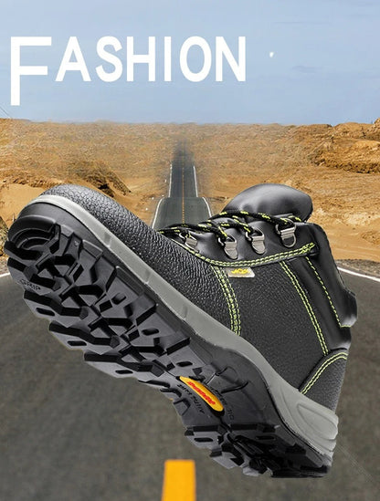 Work Safety Shoes Men Waterproof Slip On Male Breathable Work Steel Toe Shoes Electrical Insulation Construction Sneakers