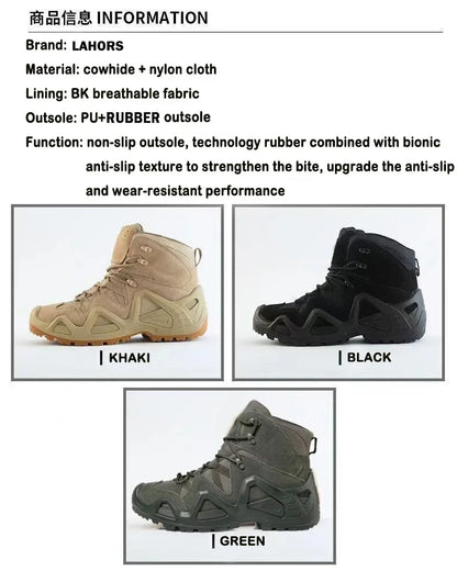 Botas tácticas de combate para hombre, impermeables, para senderismo, trabajo y escalada. Botas tácticas militares de intervención y seguridad.