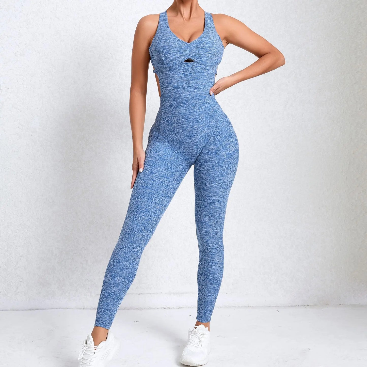 Women Gym Jumpsuit Female Yoga Set Workout One-piece Suit Women Sports Push Up Yoga Clothes Backless Activewear Fitness Set