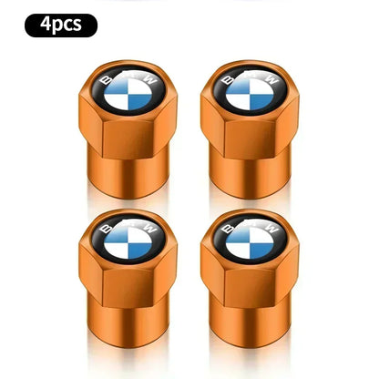 4 tapas de válvula de aire de metal para neumáticos de coche, cubiertas de vástago para BMW E36, E39, E46, E60, E90, E90, F10, F30, G20, G21, G30, G11, F15, X5, accesorios.